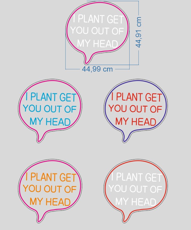 I Plant Get You Out Of My Head NeonLED - Görsel 4