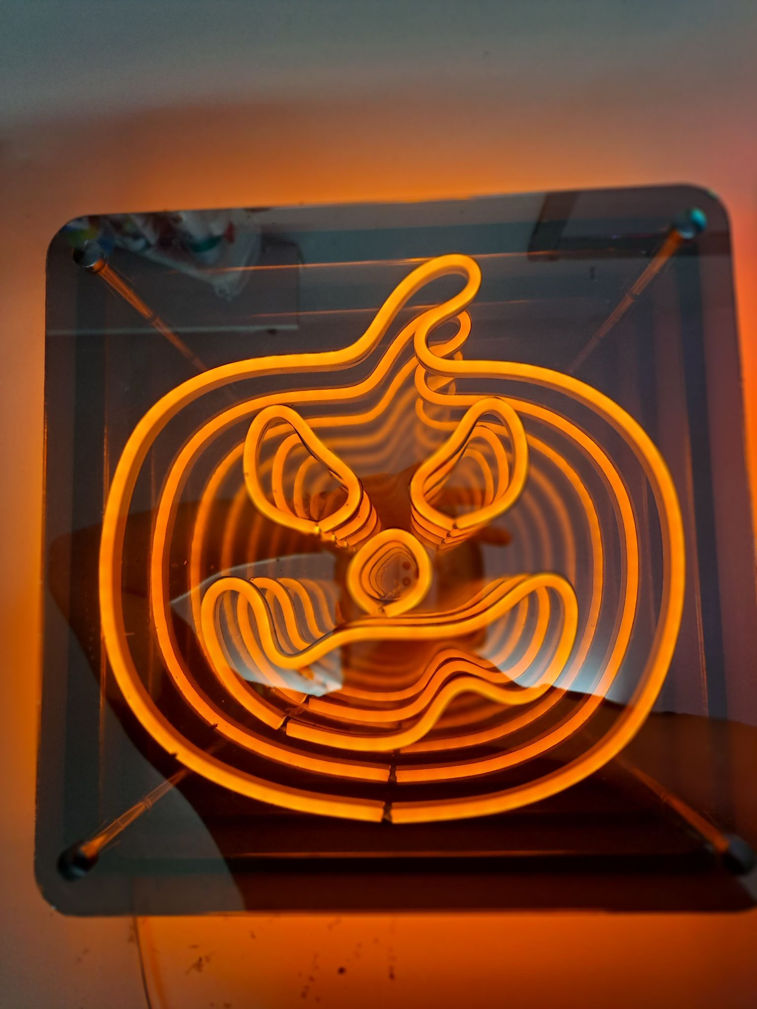 Balkabağı Infinity Mirror Neon LED